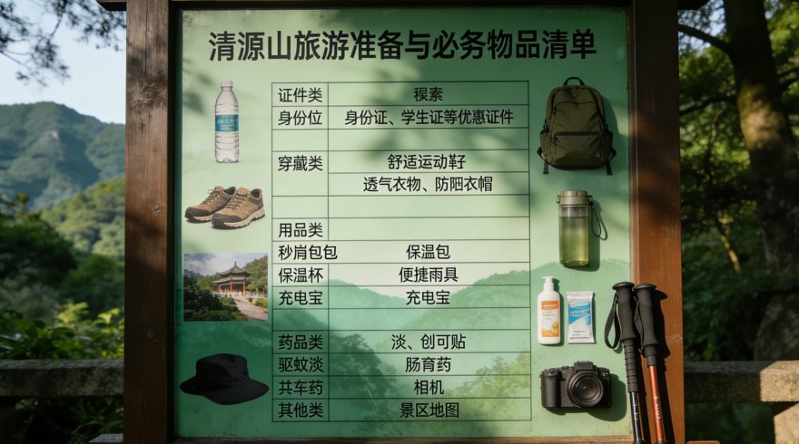 2026年清源山游玩攻略-必备物品清单
