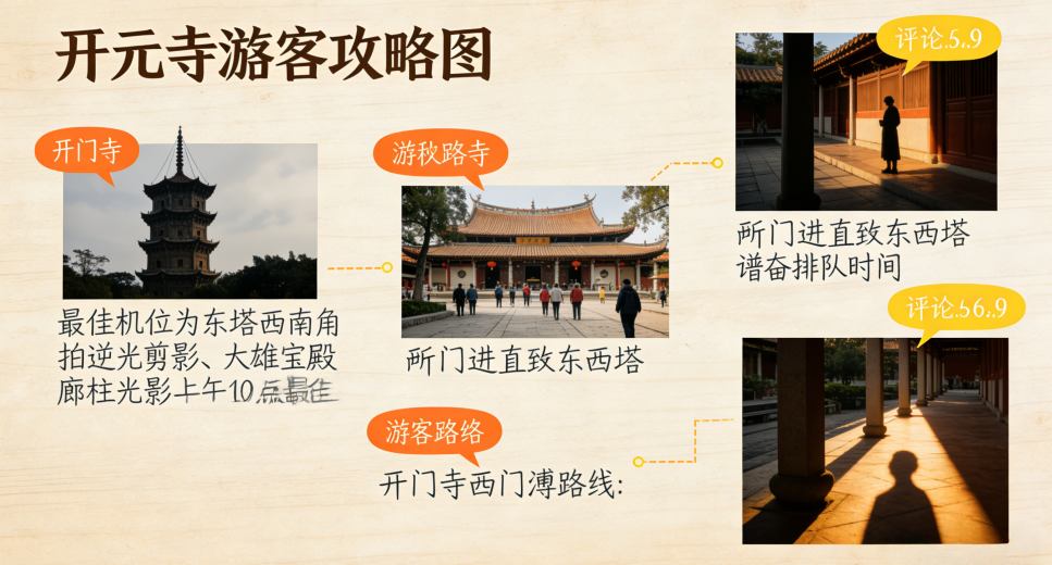 开元寺游玩指南2026 | 东西塔参观路线、拍照机位、门票开放时间全攻略