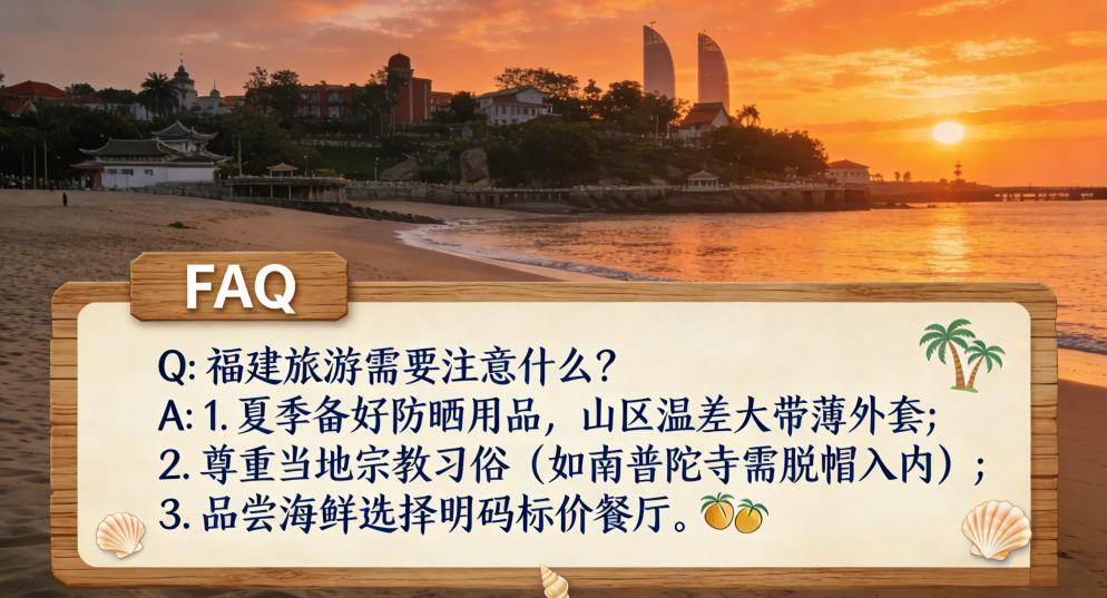 福建旅游攻略2026-福建旅游常见问题解答