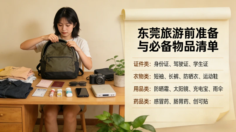 东莞旅游前准备与必备物品清单