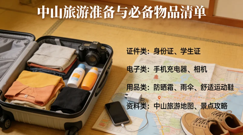 中山旅游准备与必备物品清单