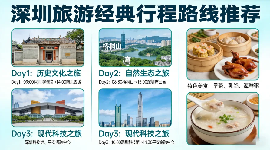 深圳旅游经典行程路线推荐
