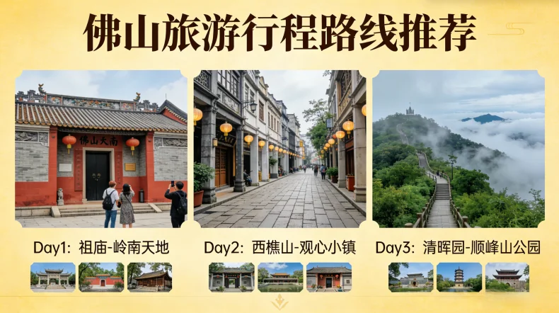 佛山旅游行程路线推荐