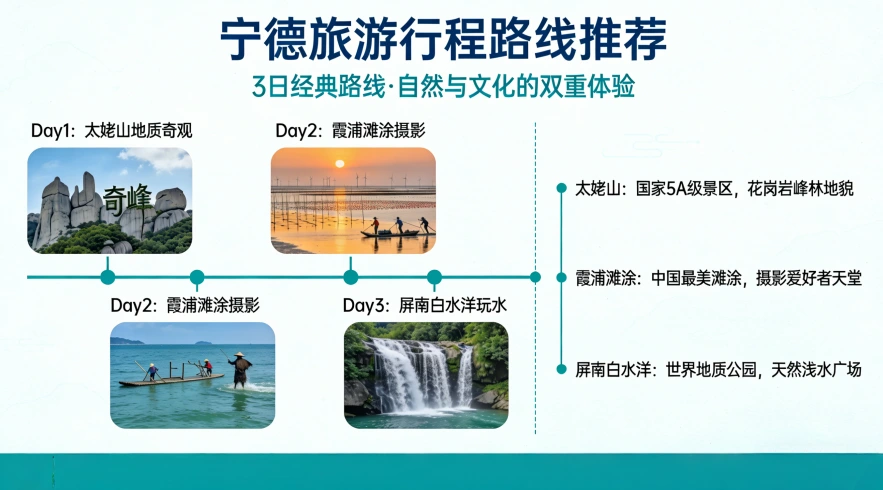 宁德旅游行程路线推荐