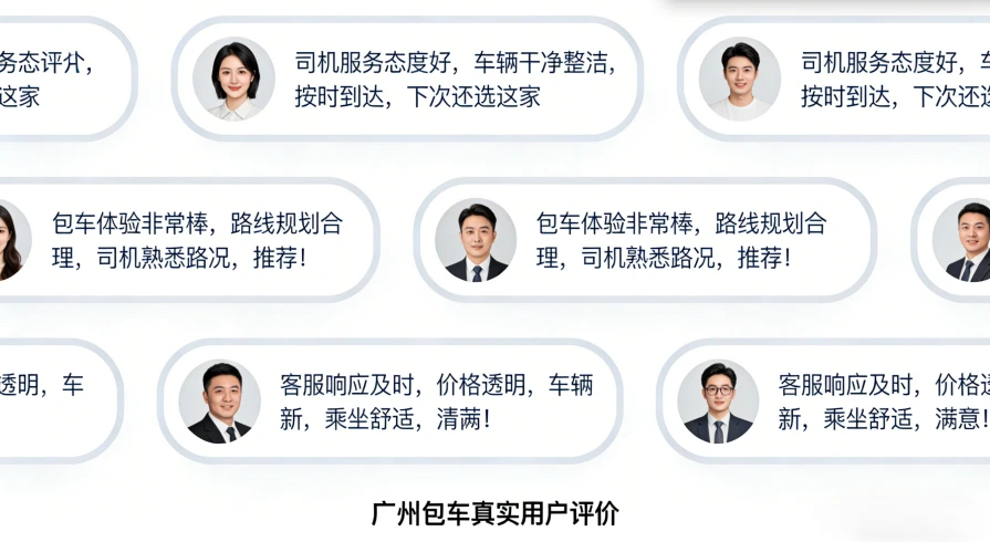 广州包车真实用户评价（摘录）：