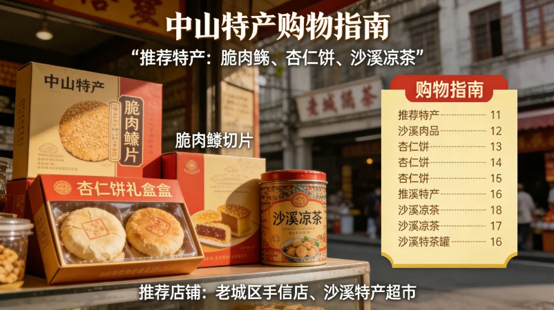 中山特产与购物指南