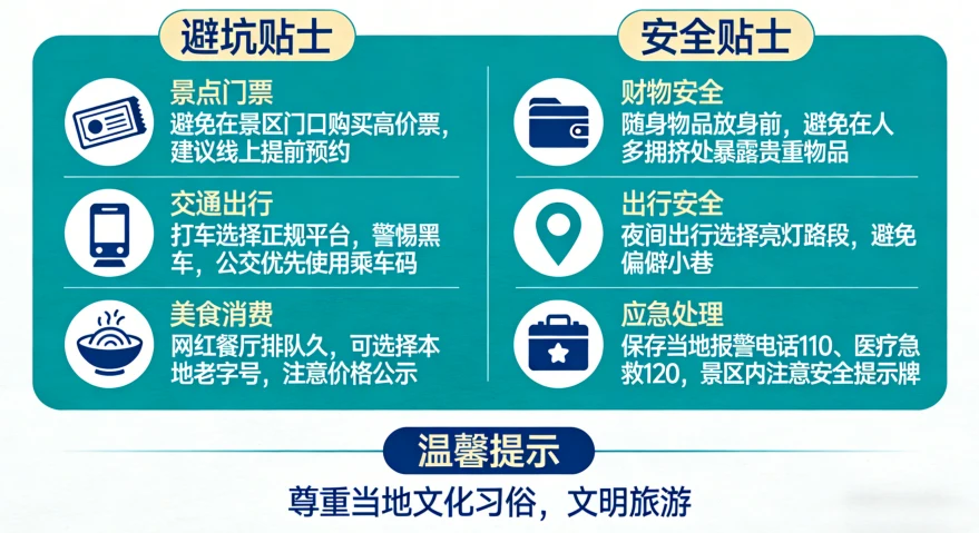 广州旅游实用避坑与安全贴士