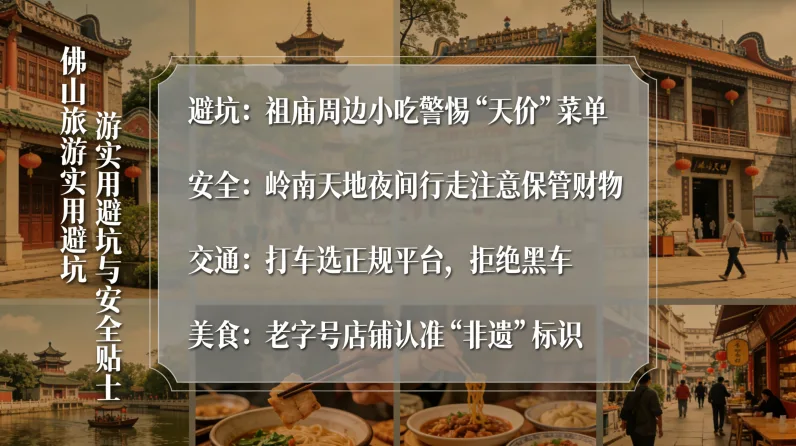 佛山旅游实用避坑与安全贴士