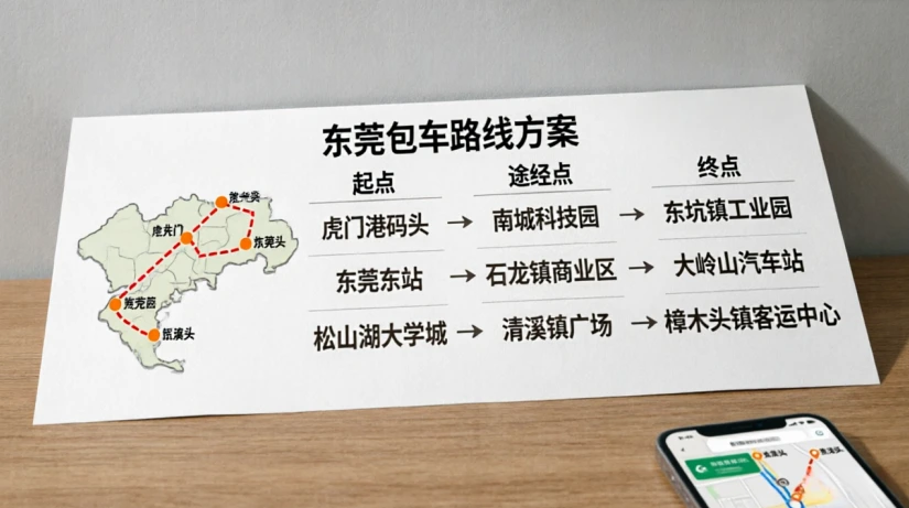东莞包车路线方案(可自由组合)