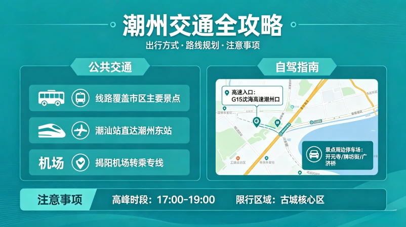 潮州交通全攻略（对比+真实体验）