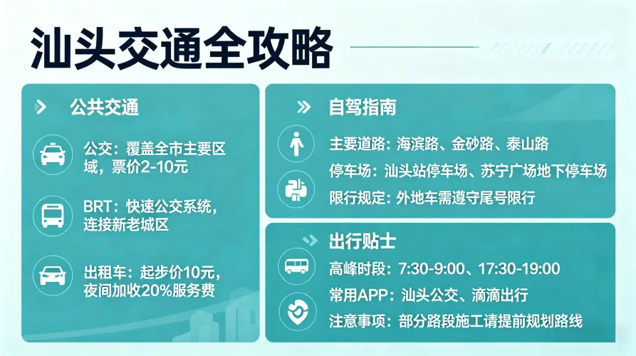 汕头交通全攻略（对比+真实体验）