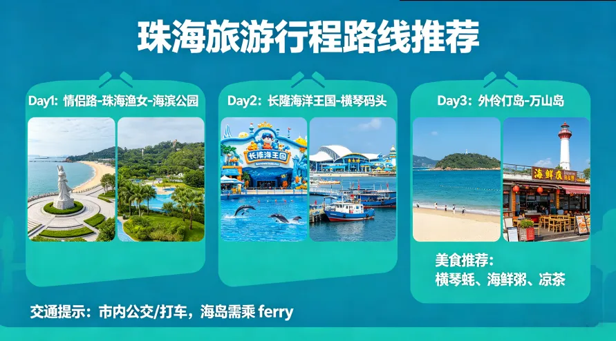 珠海旅游行程路线推荐