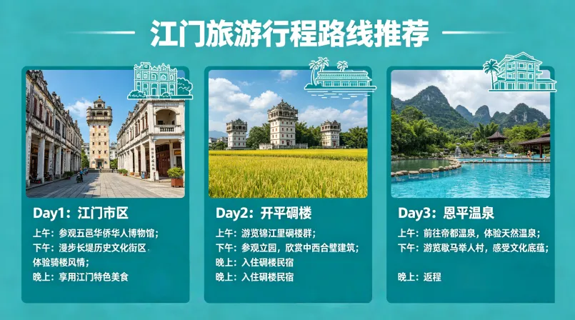 江门旅游行程路线推荐