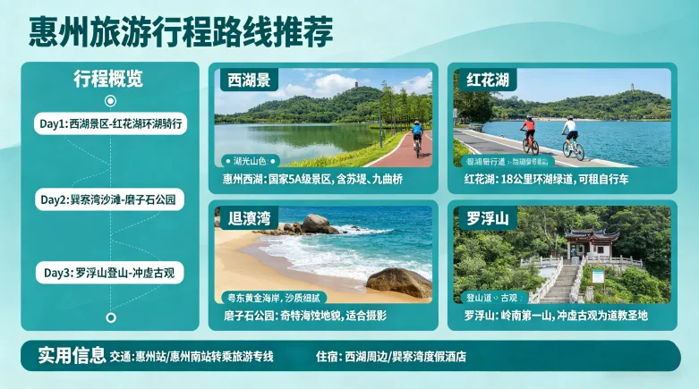 惠州旅游行程路线推荐