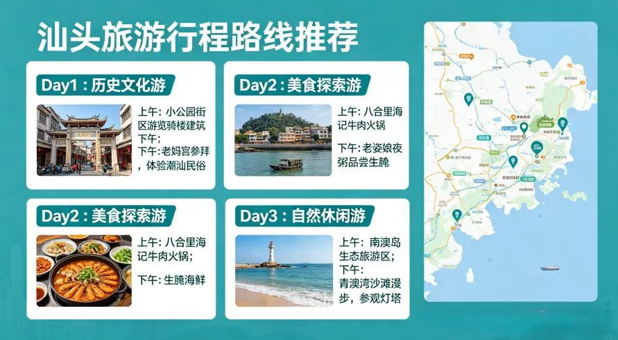 汕头旅游行程路线推荐