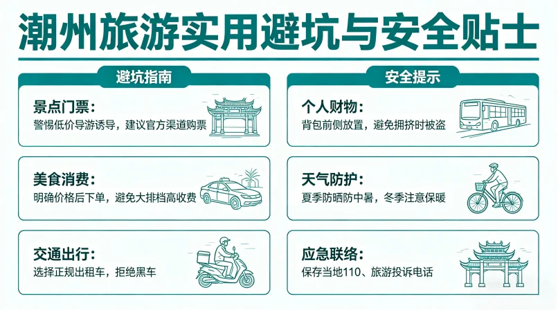 潮州旅游实用避坑与安全贴士