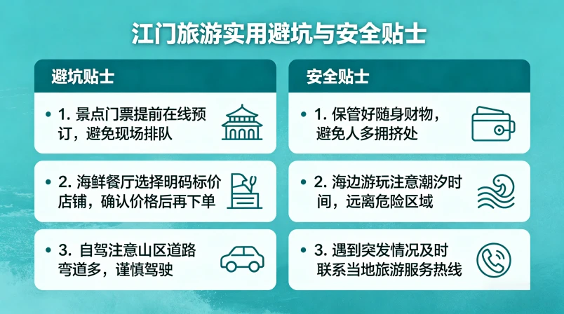 江门旅游实用避坑与安全贴士