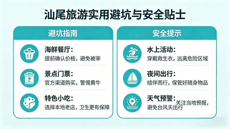 汕尾旅游实用避坑与安全贴士