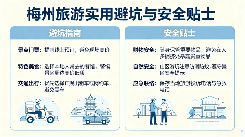 梅州旅游实用避坑与安全贴士