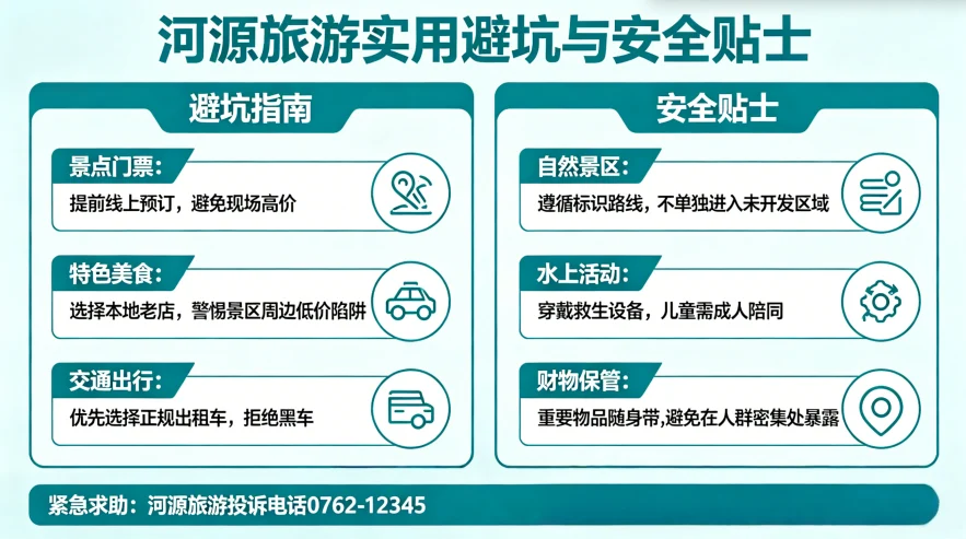 河源旅游实用避坑与安全贴士
