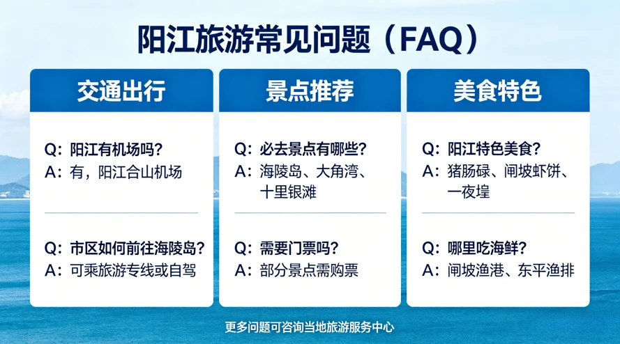阳江旅游常见问题（FAQ）