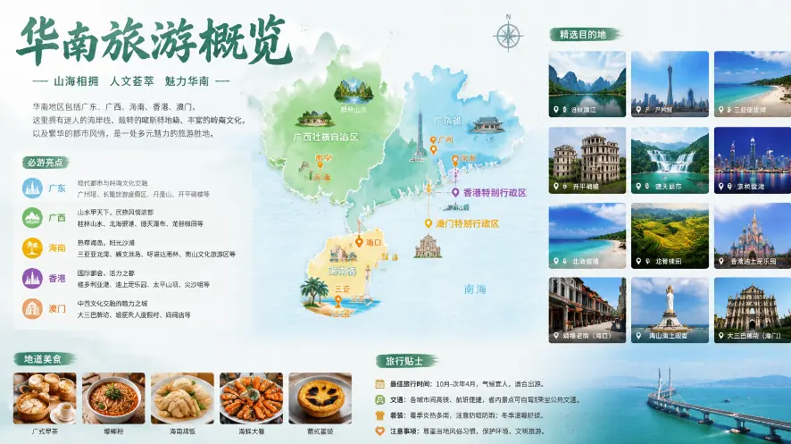 华南旅游概览