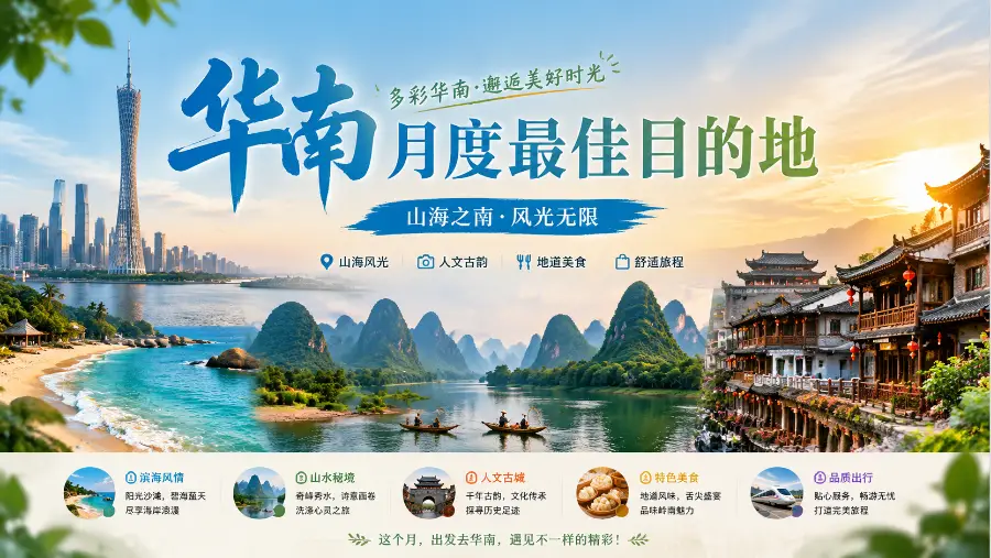 按月推荐：华南月度最佳目的地