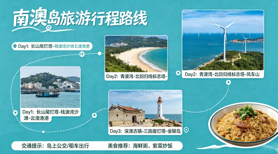 南澳岛旅游行程路线推荐