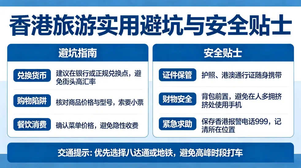 香港旅游实用避坑与安全贴士
