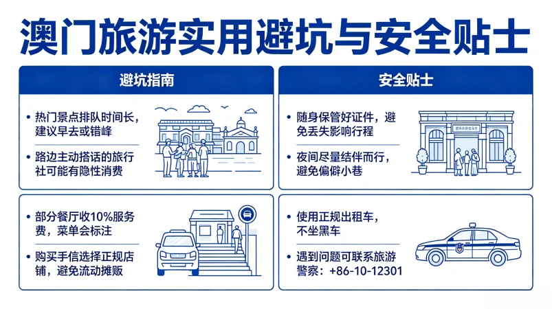 澳门旅游实用避坑与安全贴士