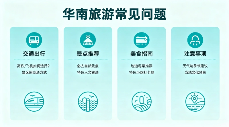 华南旅游常见问题（FAQ）