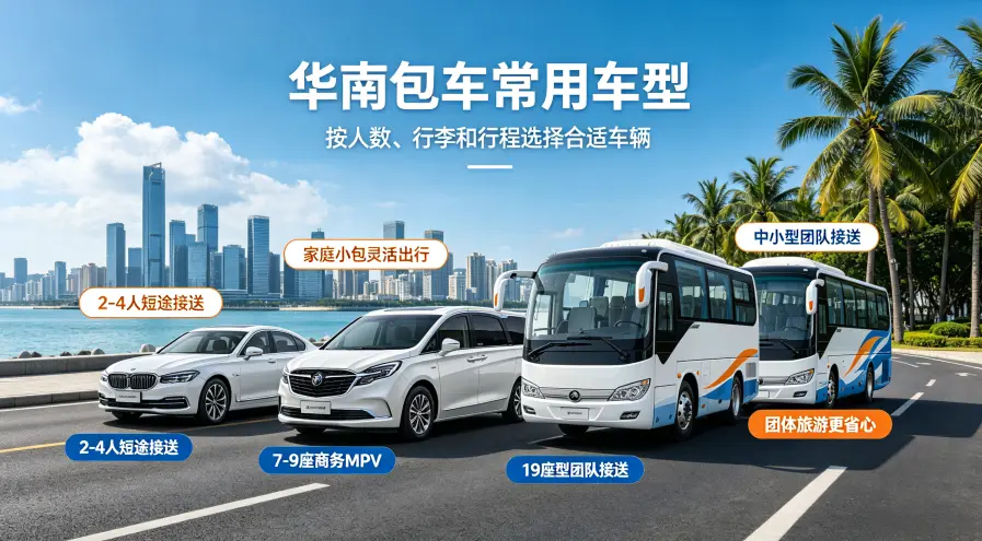 华南包车常用车型与推荐