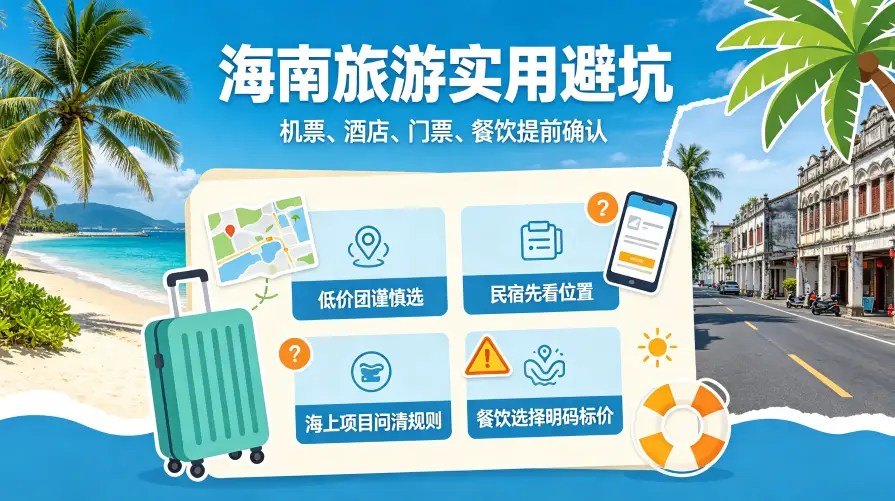海南旅游实用避坑与安全贴士