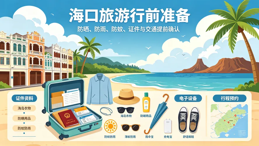 海口旅游行前准备