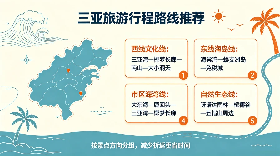 三亚旅游行程路线推荐
