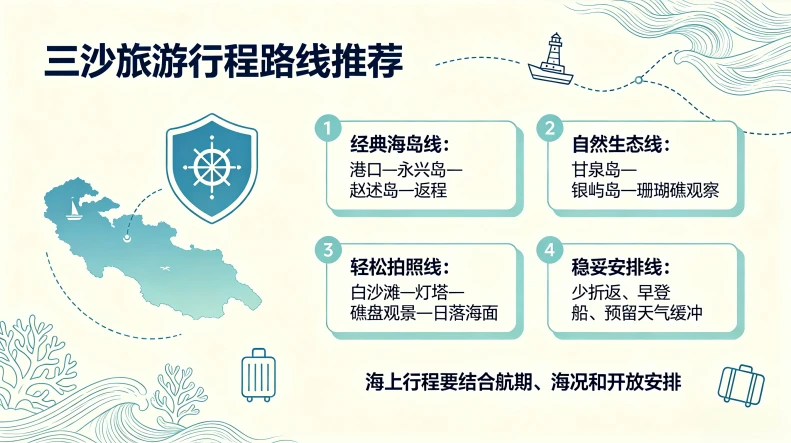 三沙旅游行程路线推荐(以西沙邮轮4天3晚为例)