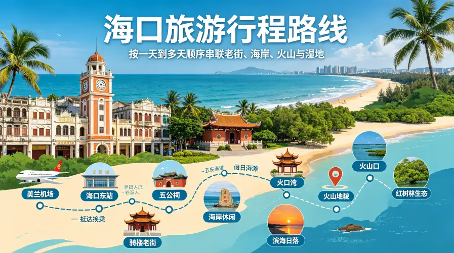 海口旅游行程路线推荐