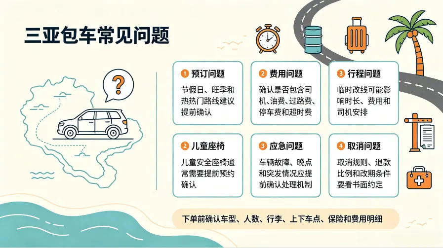 三亚包车常见问题（FAQ）
