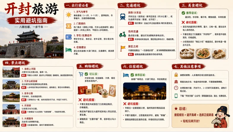 开封旅游实用避坑与安全贴士
