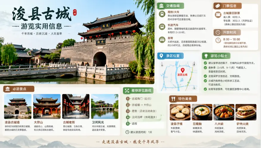 浚县古城游览实用信息